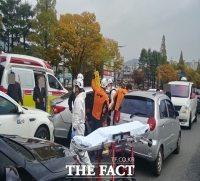  창원 8차선 도로서 5중 추돌…1명 심정지·4명 경상