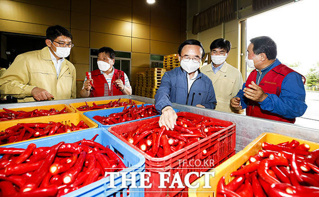 임실군이 홍고추를 수매한 690농가에 대해 3억1천2백만원의 출하 장려금을 지급했다. /임실군 제공
