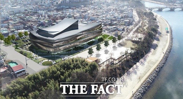 경남 진주 남강변 다목적문화센터 조감도, /진주시 제공