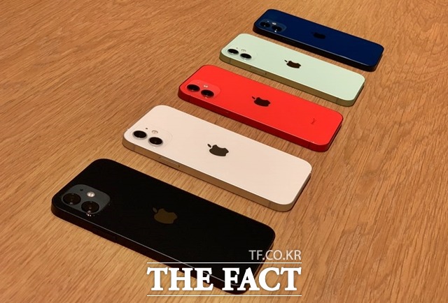 애플이 오는 20일 아이폰12미니와 아이폰12프로맥스를 정식 출시한다. 사진은 아이폰12 모델. /최수진 기자