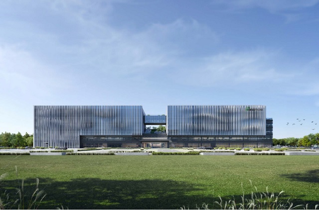 셀트리온이 인천 송도에 3공장 및 글로벌생명공학연구센터 건립을 본격화했다. 사진은 셀트리온 글로벌생명공학연구센터 조감도. / 셀트리온 제공