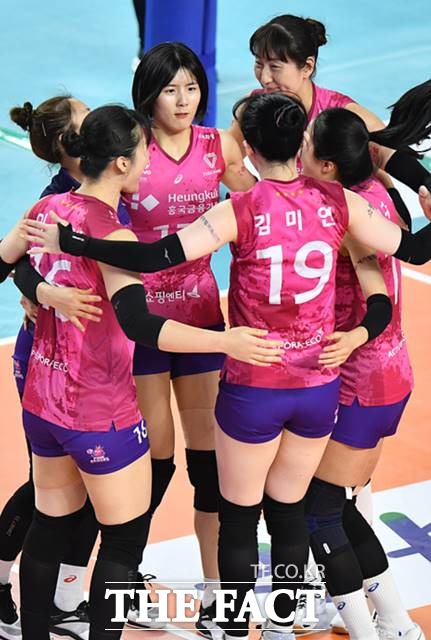 27일 오후 7시 화성종합경기타운에서 열리는 2020-21시즌 V리그 여자부 IBK기업은행-흥국생명전을 대상으로 한 배구토토 매치 59회차 투표율 중간집계 결과 참가자들은 흥국생명의 완승을 예상하는 것으로 나타났다./KOVO 제공