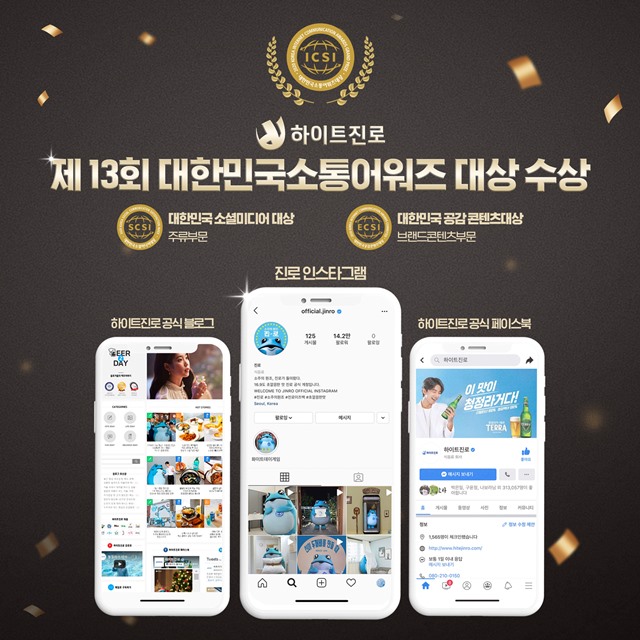 하이트진로는 SNS채널 등 다양한 접점에서 소비자들과 서로 소통할 계획이다. /하이트진로 제공