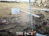 포항 원동 힐스테이트 터파기 과정서 다량의 폐기물 발견돼