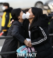 [TF포토] '딸, 최선을 다하자~'