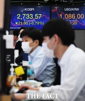 [TF포토] 하락세로 출발한 코스피