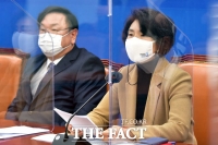 [TF포토] 회의 발언하는 한정애 정책위의장