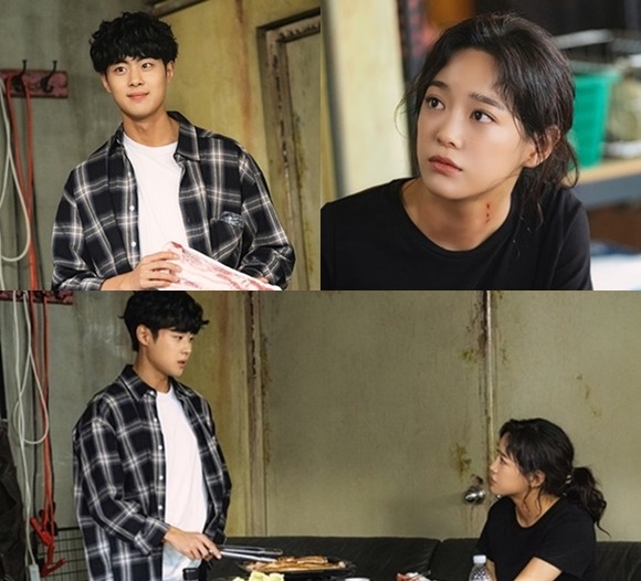 경이로운 소문의 조병규(왼쪽)는 김세정과 풋풋한 러브라인을 그리고 있다. /OCN 제공