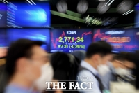 [TF사진관] 연일 상승세 멈춘 코스피…'2,772.03으로 개장'