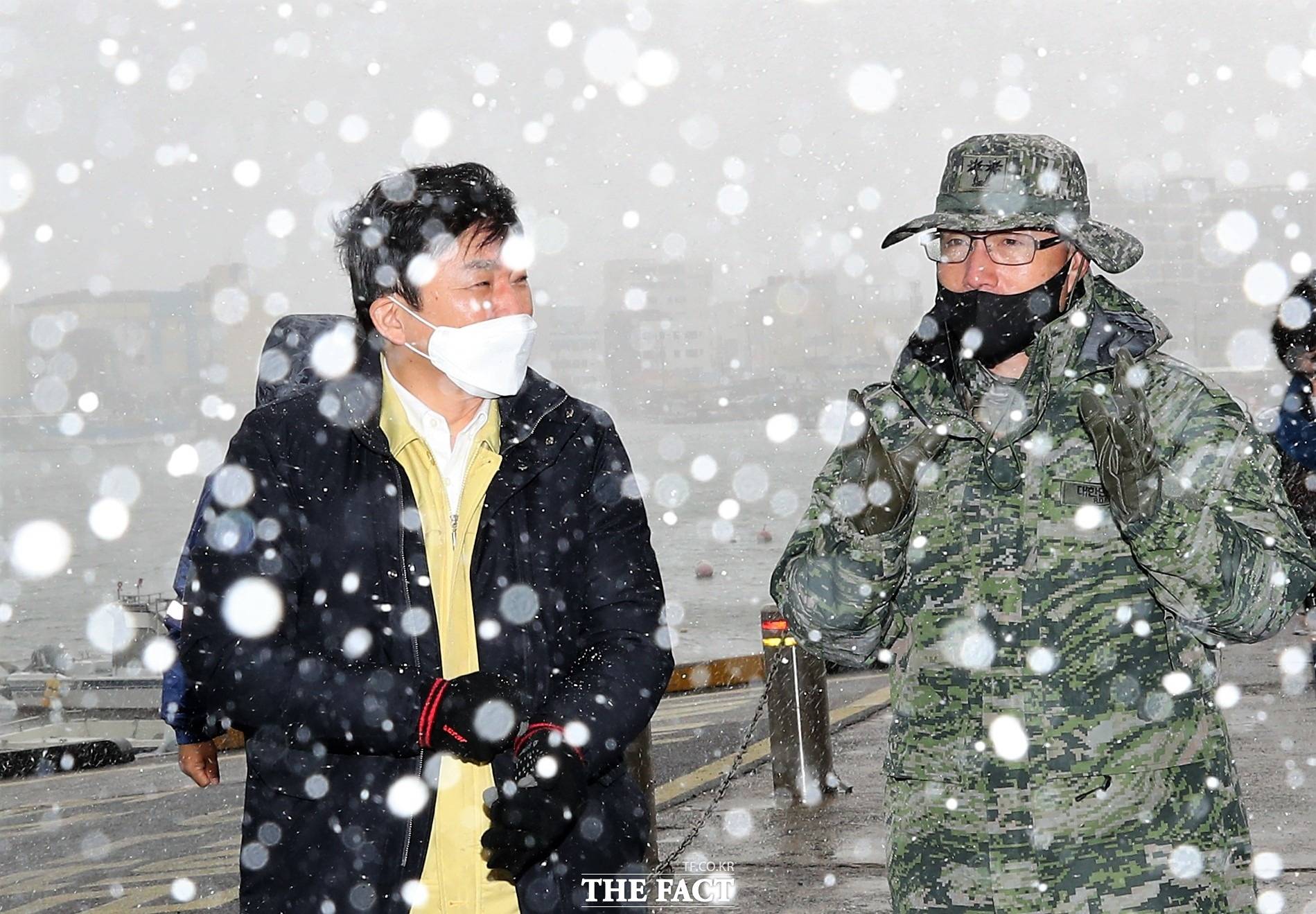 원희룡 제주도지사는 30일 오전 10시 제주해양경찰서를 방문해 어선 전복사고 발생에 따른 피해상황과 향후 계획들에 대해 면밀히 점검했다. / 제주도 제공