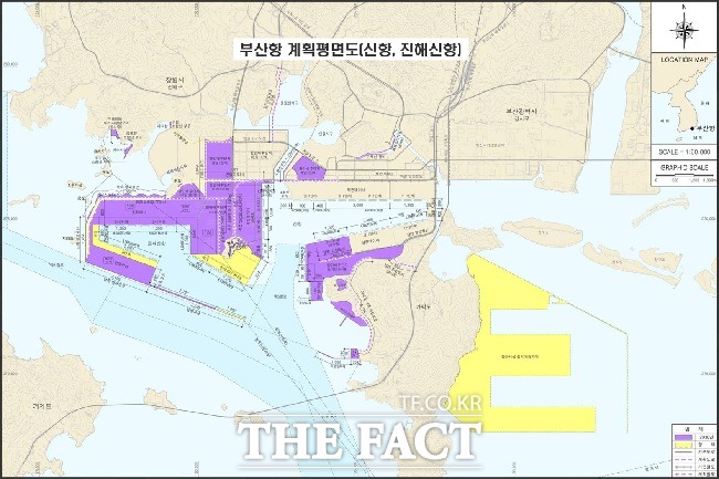 부산항 계획 평면도(신항, 진해신항 포함). /부산시 제공