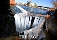 [TF포토] 강추위에 고드름이 '주렁주렁'