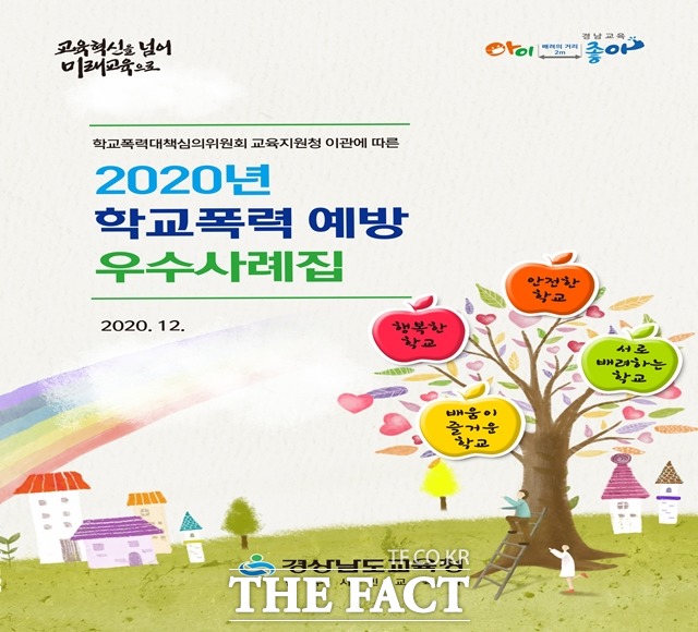 경남도교육청이 전국 최초로 발간한 학교폭력 예방 우수사례집 표지. /경남도교육청 제공