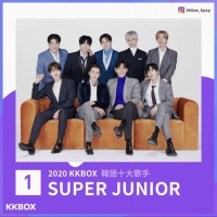  슈퍼주니어, 대만서 굳건한 인기…2020 K팝 1~14위 독식