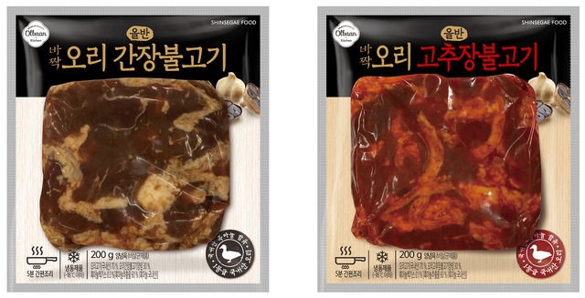 신세계푸드가 온라인 전용으로 판매 중인 올반 바짝 오리불고기2종의 지난해 판매량이 전년 대비 61% 늘어난 것으로 나타났다. /신세계푸드 제공