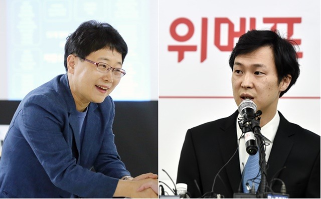 임일순 홈플러스 대표(왼쪽)는 지난 8일 자진 사임 의사를 밝혔다. 박은상 위메프 대표는 지난해 6월부터 무기한 휴직에 들어갔다. /홈플러스 제공, 더팩트 DB