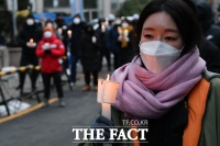 [TF포토] 촛불 집회 갖는 실내체육시설 업계 종사자들