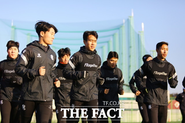 프로축구 광주FC가 2차 전지훈련을 위해 경남으로 향했다./광주FC 제공