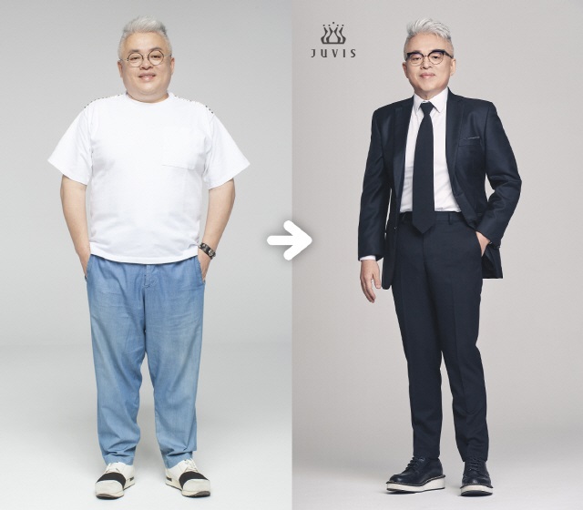 김형석이 다이어트 후 근황을 전했다. 그는 30년 만에 최저 체중을 만드는 데 성공했다고 말했다. /쥬비스 제공