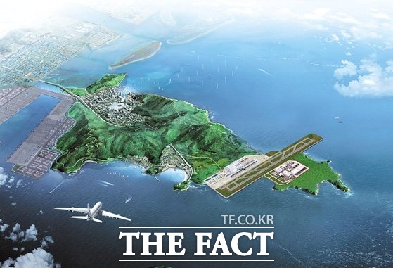 부산 강서구 가덕도 신공항 조감도. /부산시 제공