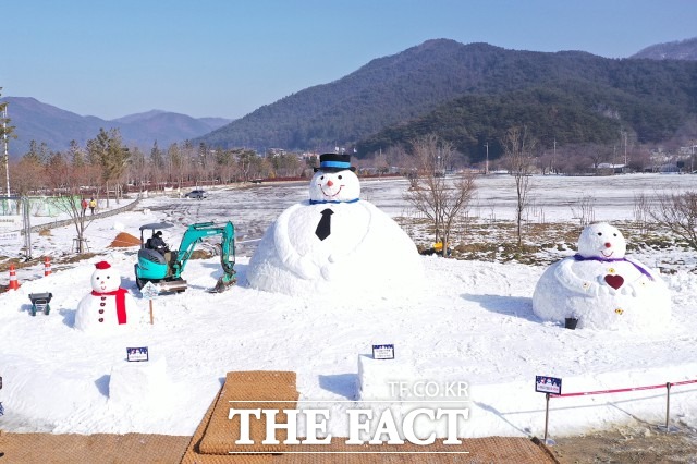 정읍시, 내장 단풍생태공원 내에 “한겨울의 꼬마 눈사람” 선보였다./ 정읍시 제공