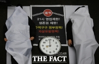 [TF포토] '음식점 영업제한 해제하라!'