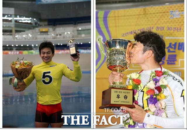 대상경주에서 우승한 정종진(왼쪽)과 황인혁./기금조성총괄본부 제공