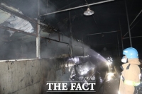  익산 한 돼지농장에서 불…돼지 200마리 폐사