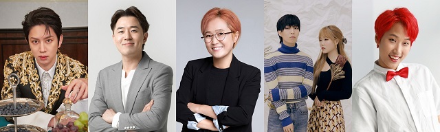 JTBC 새 예능 프로그램 독립만세가 MC와 출연진을 확정하고 오는 22일 첫 방송을 예고했다. /SM엔터테인먼트, 아이오케이컴퍼니, 미디어랩시소, YG엔터테인먼트, 재재 본인 제공