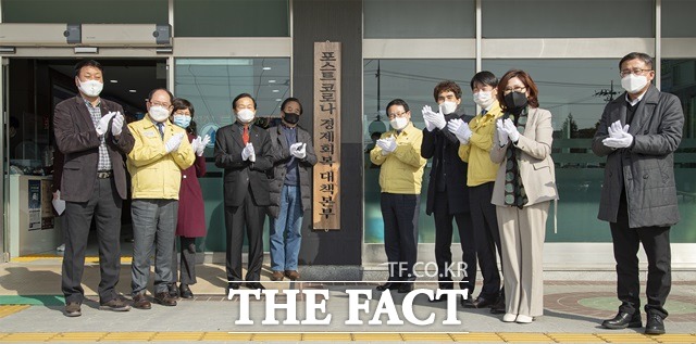 익산시는 5일 시청 상황실에서 민·관이 참여하는 대책본부를 구성하고 발대식을 개최했다. /익산시 제공