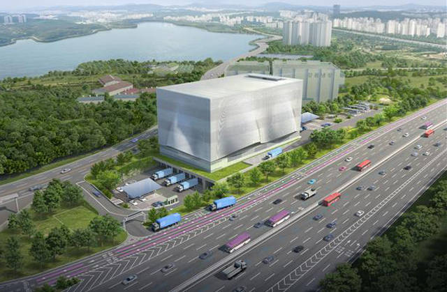 고속도로 유휴 공간을 물류시설로 활용해 물류서비스 질을 향상하는 사업이 본격적으로 추진된다. 사진은 시범사업으로 추진되는 기흥IC 인근 유휴부지 조감도. /국토교통부 제공