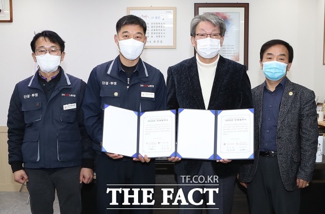 이권로  공무직노조위원장은 조합원들도 시와 시민들에 대한 행정서비스에 최선을 다 하겠다”고 밝혔다. / 정읍시 제공