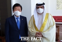  박병석 의장 만난 바레인 국왕 