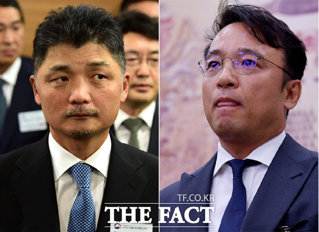 16일 IT 업계에 따르면 김범수 카카오 이사회 의장(왼쪽)과 김택진 엔씨소프트 대표이사가 서울상공회의소 부회장단에 합류한다. /더팩트 DB