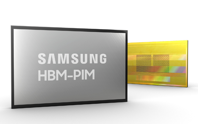 삼성전자가 세계 최초로 메모리 반도체와 인공지능 프로세서를 하나로 결합한 HBM-PIM을 개발했다. /삼성전자 제공