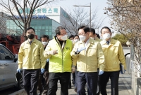  박범계 장관, '집단감염 발생' 남양주 진관산단 점검