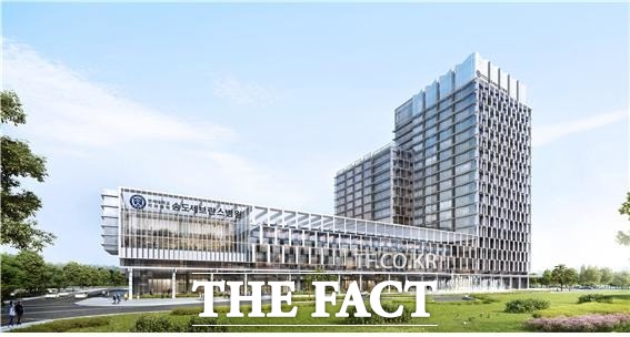 2026년 12월 개원예정인 송도 세브란스병원 조감도/인천경제청 제공.