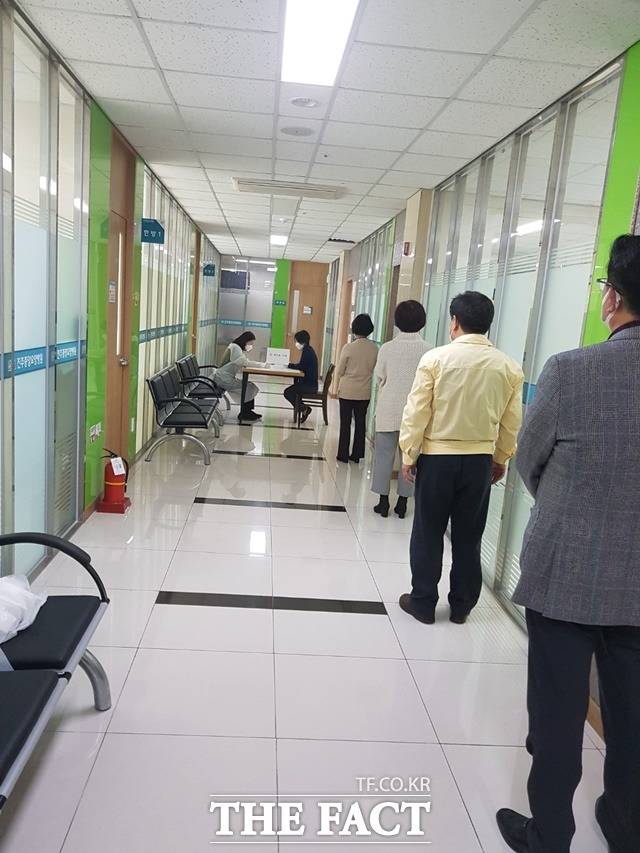 코로나19 예방접종 모의훈련. /진주시 제공