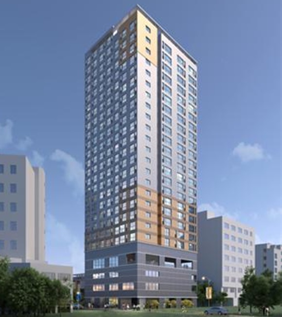 서울 사당역 인근에 195가구 규모의 역세권 청년주택이 들어설 예정이다. 사진은 서울 동작구 사당동 1044-1번지의 역세권 청년주택사업 투시도 /서울시 제공