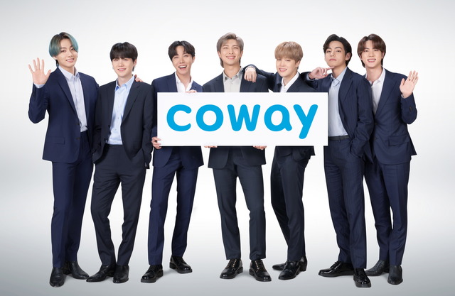 코웨이는 12일 자사 글로벌 브랜드 광고 모델로 방탄소년단을 발탁했다고 밝혔다. /코웨이 제공
