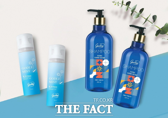 순천고들빼기영농조합이 생산한 샴포와 미스트 제품. /순천시 제공