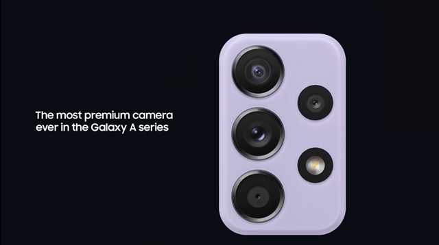 삼성전자는 카메라 사용 비중이 높은 소비자들을 겨냥, 갤럭시 A 신제품에 프리미엄급 성능을 갖춘 카메라를 탑재했다. /유튜브 갈무리
