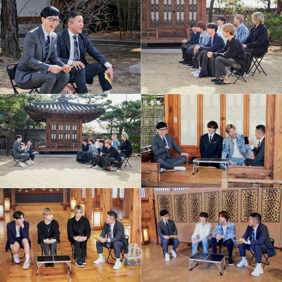 24일 방송될 tvN 유퀴즈 99회는 방탄소년단 멤버 7명이 모두 출연해 100분 특집 방송으로 진행된다. /tvN 유퀴즈 제작진 제공