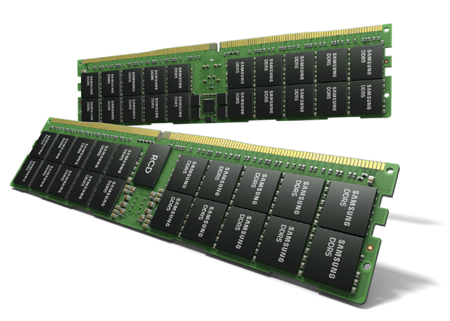 삼성전자가 업계 최초로 하이케이 메탈 게이트 공정을 적용한 512GB DDR5 메모리 모듈을 개발했다. /삼성전자 제공