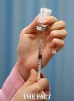  주사기에 옮겨지는 아스트라제네카 백신 [포토]