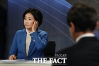  방송 토론 준비하는 박영선 [포토]
