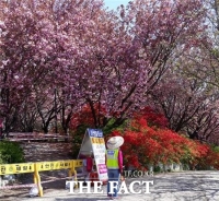  전주시 완산공원 꽃동산, 올해도 코로나19로 출입 통제