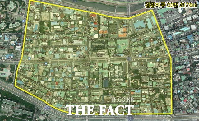 용인시 구도심 김량지구에 최고 39층 높이의 주상복합건물이 들어설 수 있게 됐다./용인시 제공