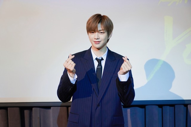 강다니엘이 13일 오후 2시 서울 청담CGV에서 새 앨범 YELLOW 관련해 기자간담회를 진행했다. /커넥트엔터 제공
