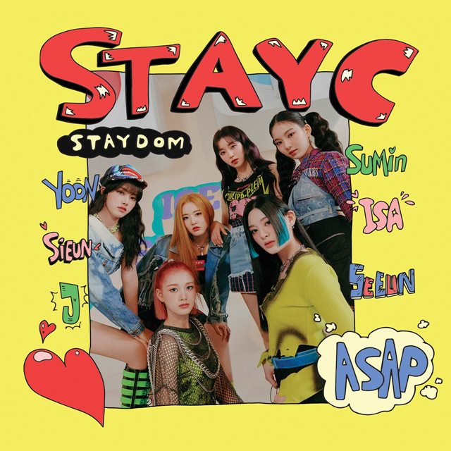 걸그룹 스테이씨의 두 번째 싱글 앨범 STAYDOM(스테이덤)이 초동 판매 수량 3만5518장을 기록했다. /하이업엔터테인먼트 제공